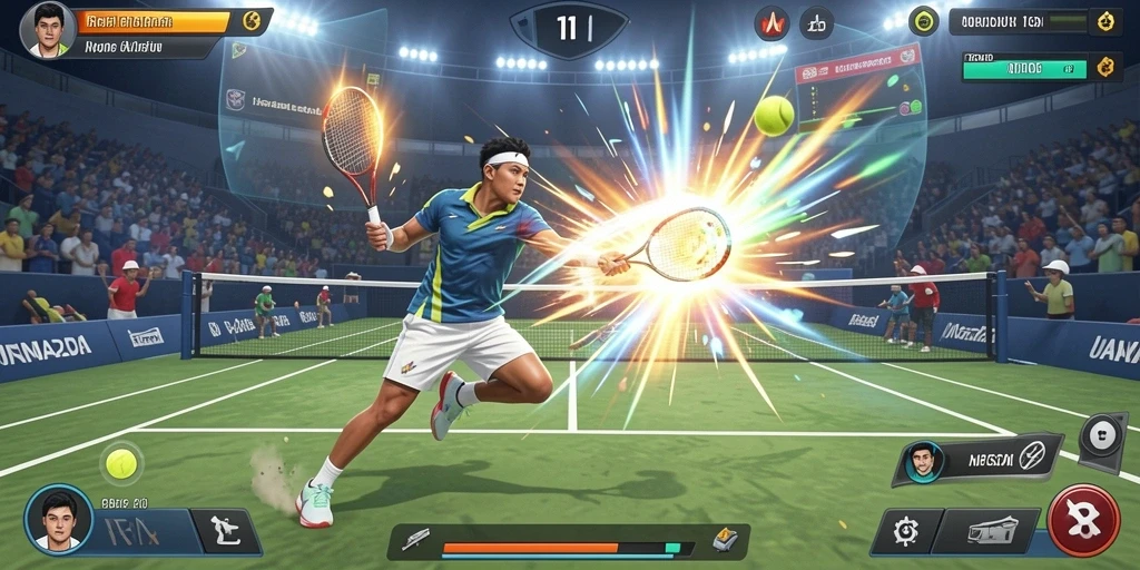 Screenshot memperlihatkan fitur multiplayer dengan teman-teman bermain bersama.
