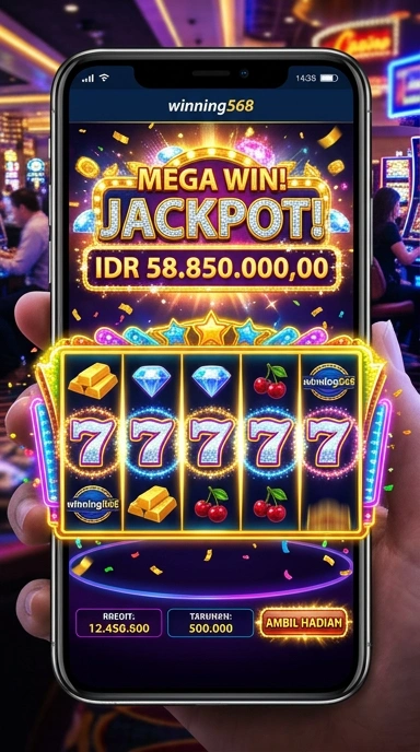 winning568 — layar beranda